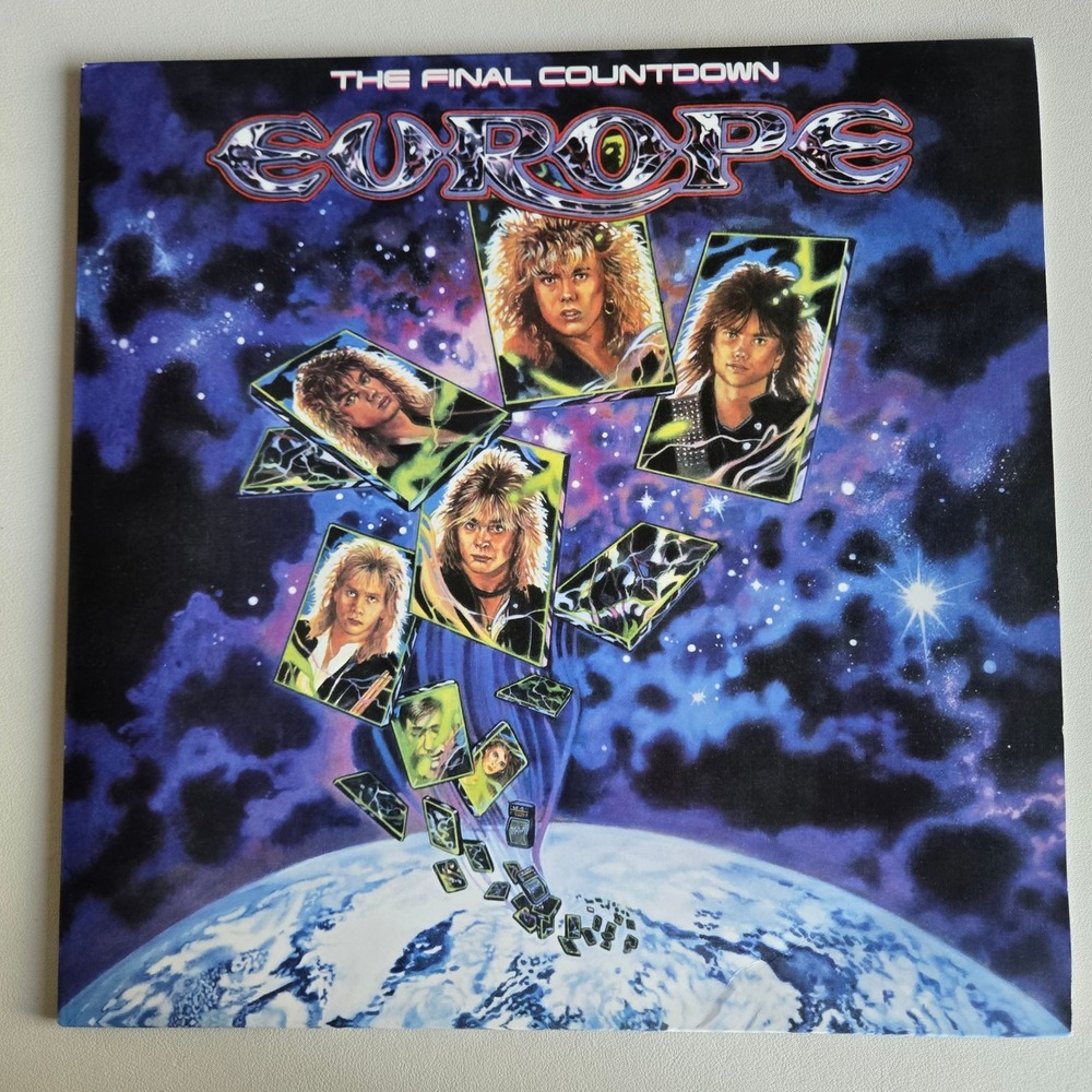 Europe The Final Countdown Vinyl Record Purple Marbled LP 2020 Reissue Epic